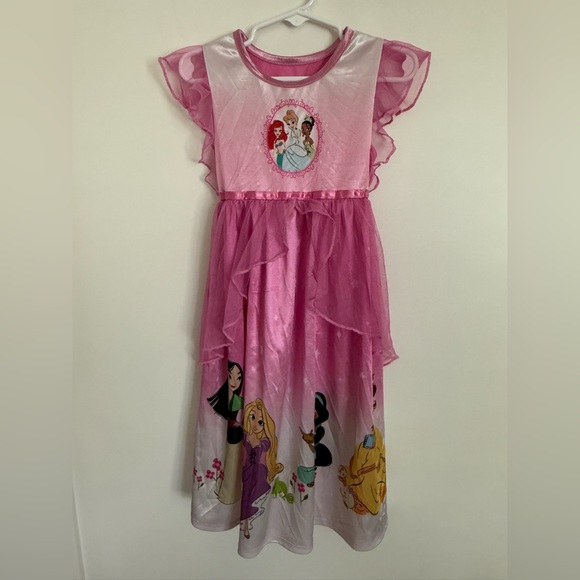 K1 Disney Princess Size 4T Kids Gown Sleepwear Pjs Pajama - Picture 1 of 9
